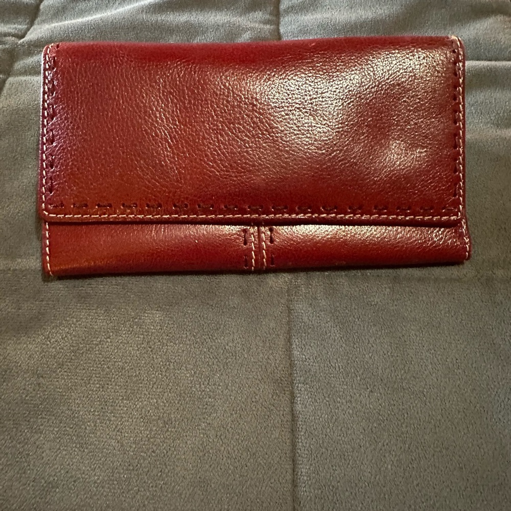 Red Leather FOSSIL Wallet